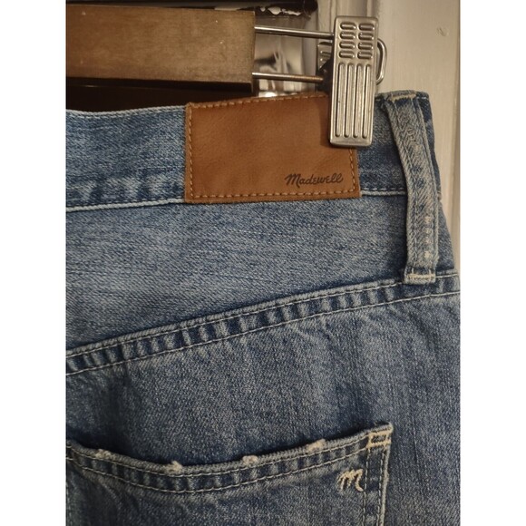 Madewell Cali Demi Boot Jeans Size 27 Raw Hem Distressed - Picture 6 of 9